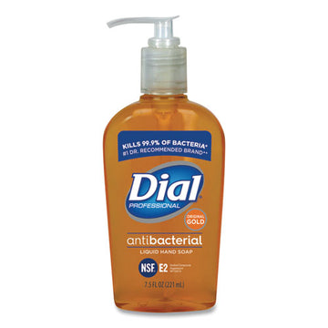 Dial® Professional Gold Antibacterial Liquid Hand Soap, Floral, 7.5 Oz Pump, 12-carton freeshipping - TVN Wholesale